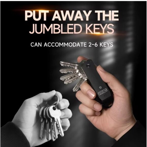 2025 Customized Forged Carbon Pattern Findmy Keychain Electronic Metal Key case - Picture 2 of 6